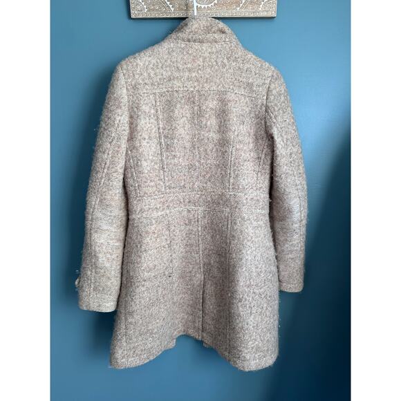 Ivanka Trump Beige Tweed Gorgeous Wool Blend Peacoat - Picture 6 of 6